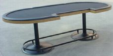 Pedestal Poker Table Casino Style With Dealer Cut Out Spot