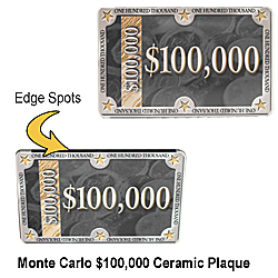 Monte Carlo $5000 Ceramic Plaque