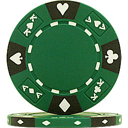 Tri-Color 14 Gram Ace King Suited Chip