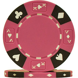 Tri-Color 14 Gram Ace King Suited Chip