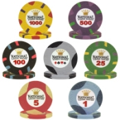Paulson National Poker Series All Clay Poker Chips