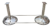 Chrome Footrails Pedestal Legs Custom Tables