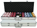 500 Las Vegas EDGE SPOT NEXGENT Poker Chips w/Aluminum Case