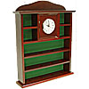 Ball Holder Quartz Clock with Solid Wood