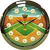 Baseball Quartz Clock