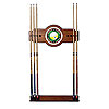 Nine Ball 2 piece Wood and Mirror Wall Cue Rack