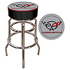 Corvette C5 Padded Bar Stool - Silver
