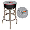 Corvette C6 Padded Bar Stool - Silver