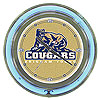 BYU Neon Clock - 14 inch Diameter