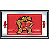 Maryland University Logo and Mascot Framed Mirror