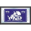 Texas Christian University Logo and Mascot Framed Mirror