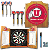 University of Utah Dart Cabinet with Darts and Board
