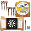 University of Toledo Dart Cabinet with Darts and Board