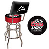 Coors Light Racing Padded Bar Stool with Back