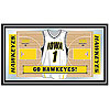 University of Iowa Basketball Framed Jersey Mirror