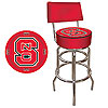 North Carolina State Padded Bar Stool with Back