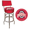 Ohio State University Padded Bar Stool with Back