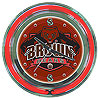 Brown University Neon Clock - 14 inch Diameter