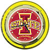 Iowa State University Neon Clock - 14 Inch Diameter
