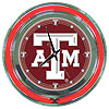 Texas A&M University Neon Clock - 14 inch Diameter