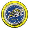 United States Naval Academy Neon Clock - 14 inch Diameter