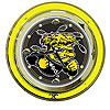 Wichita State University Neon Clock - 14 inch Diameter