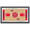 North Carolina State Basketball Framed Full Court Mirror