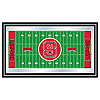 North Carolina State Football Field Framed Mirror
