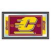Central Michigan University Logo and Mascot Framed Mirror