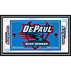DePaul University Logo and Mascot Framed Mirror