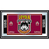 Loyola University Chicago Logo and Mascot Framed Mirror