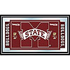 Mississippi State University Logo and Mascot Framed Mirror