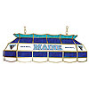University of Maine Stained Glass 40 Inch Tiffany Lamp