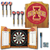 Iowa State University Dart Cabinet with Darts and Board
