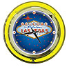 Las Vegas Neon Clock - 14 inch Diameter