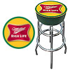 Miller High Life Logo Padded Bar Stool
