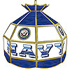 United States Navy Stained Glass Tiffany Lamp - 16 inches