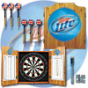 Miller Lite Dart Cabinet Includes Darts and Board