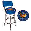 NHL Atlanta Thrashers Padded Bar Stool with Back