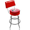NHL Carolina Hurricanes Padded Bar Stool with Back