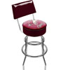 NHL Phoenix Coyotes Padded Bar Stool with Back