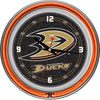 NHL Anaheim Ducks Neon Clock - 14 inch Diameter