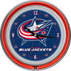 NHL Columbus Blue Jackets Neon Clock - 14 inch Diameter