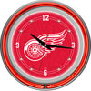 NHL Detroit Redwings Neon Clock - 14 inch Diameter