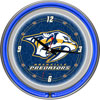 NHL Nashville Predators Neon Clock - 14 inch Diameter