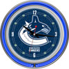 NHL Vancouver Canucks Neon Clock - 14 inch Diameter