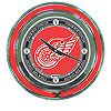 NHL Vintage Detroit Redwings Neon Clock - 14 inch Diameter