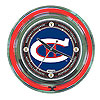 NHL Vintage Montreal Canadiens Neon Clock - 14 inch Diameter