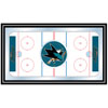 NHL San Jose Sharks Framed Hockey Rink Mirror