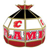 NHL Calgary Flames Stained Glass Tiffany Lamp - 16 inch diameter